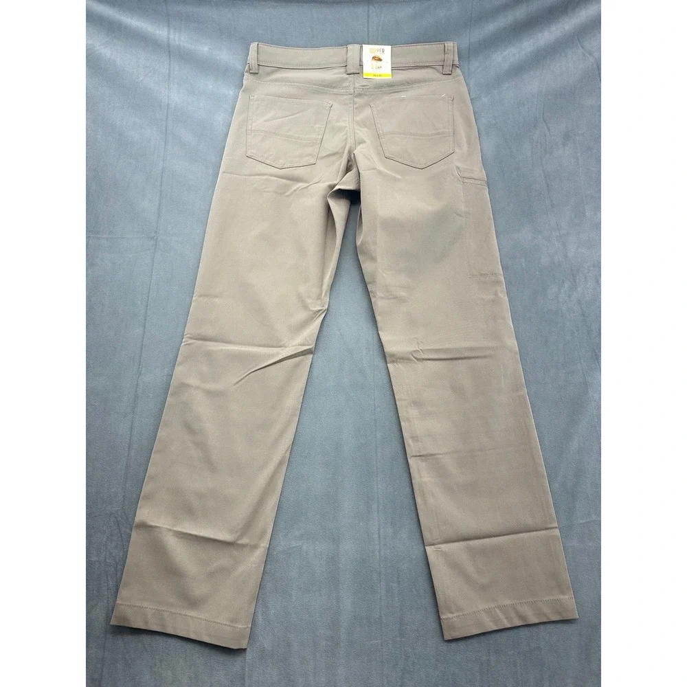 Copper Oak Supply Co Mens Tan Straight Leg Cargo Pants Size 32x32 100 Polyester